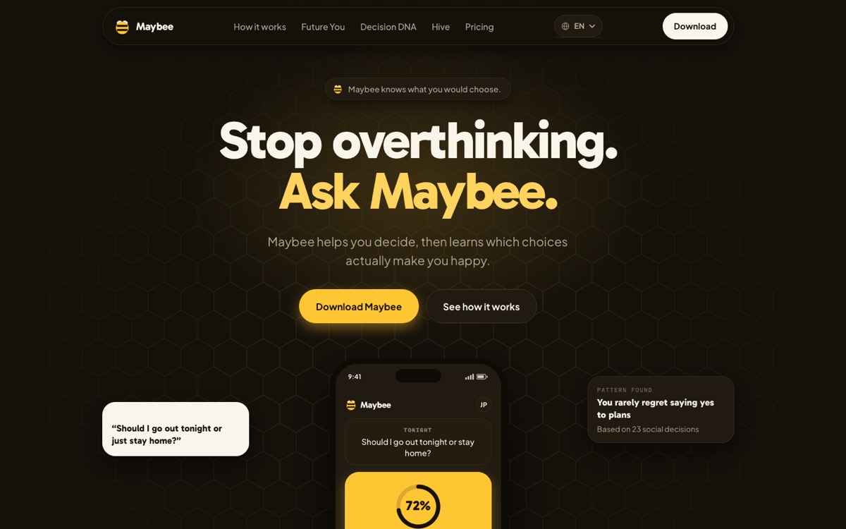 Webseite maybee.app